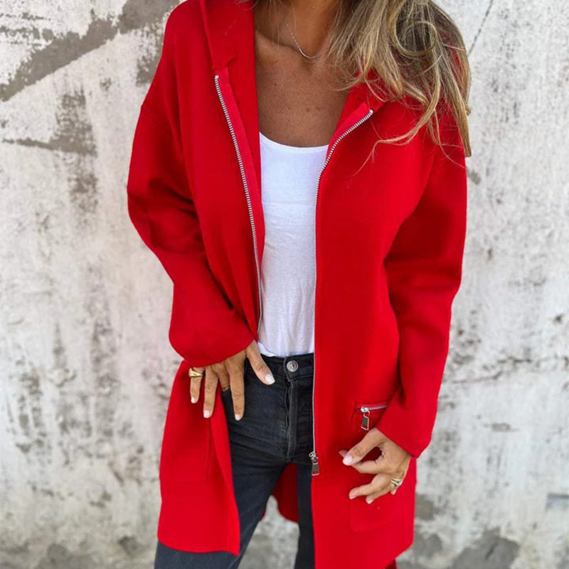 Krohn-e | Lange, Anspruchsvolle Jacke für Frauen