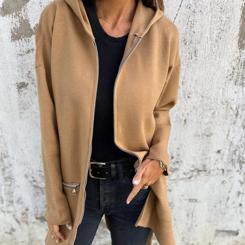 Krohn-e | Lange, Anspruchsvolle Jacke für Frauen