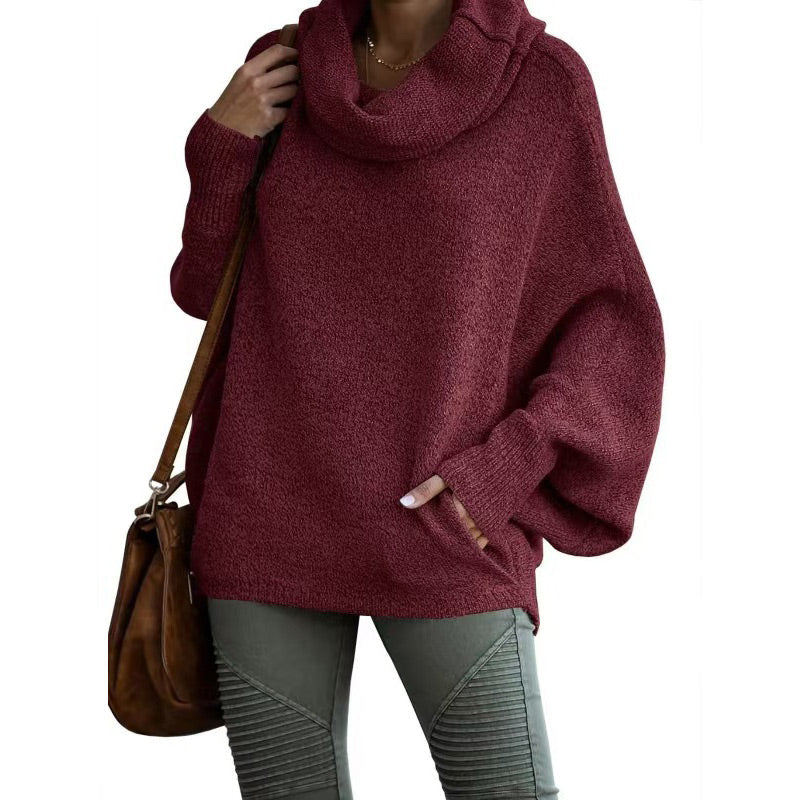 Krohn-e | Strickpullover mit Hohem Kragen Weich und Warm Perfekt für Herbst und Winter
