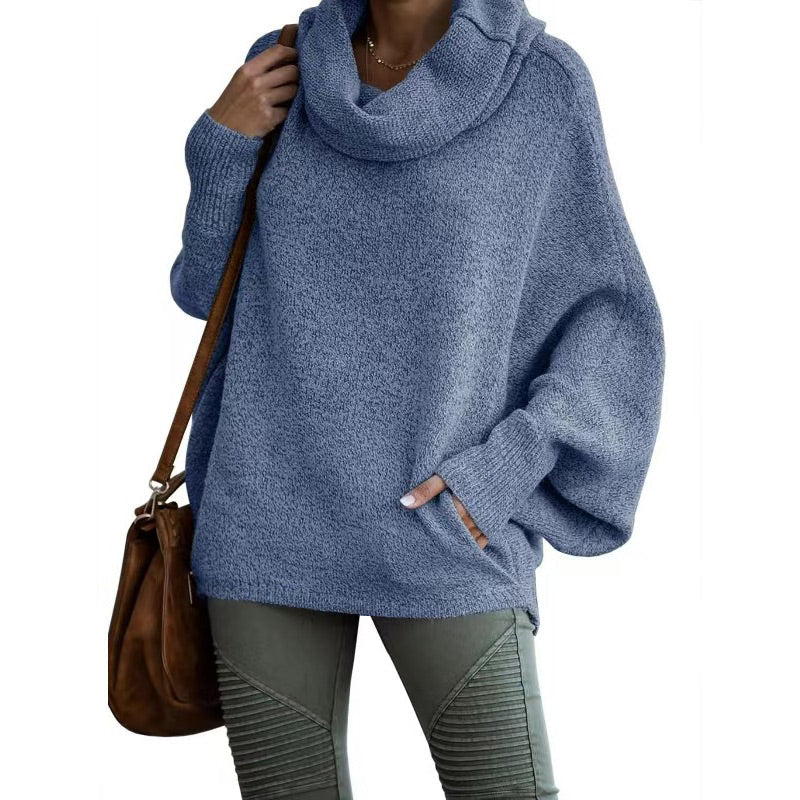 Krohn-e | Strickpullover mit Hohem Kragen Weich und Warm Perfekt für Herbst und Winter