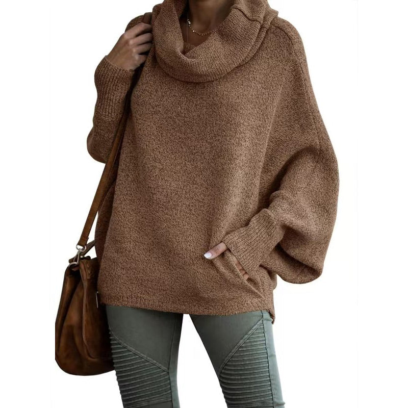 Krohn-e | Strickpullover mit Hohem Kragen Weich und Warm Perfekt für Herbst und Winter