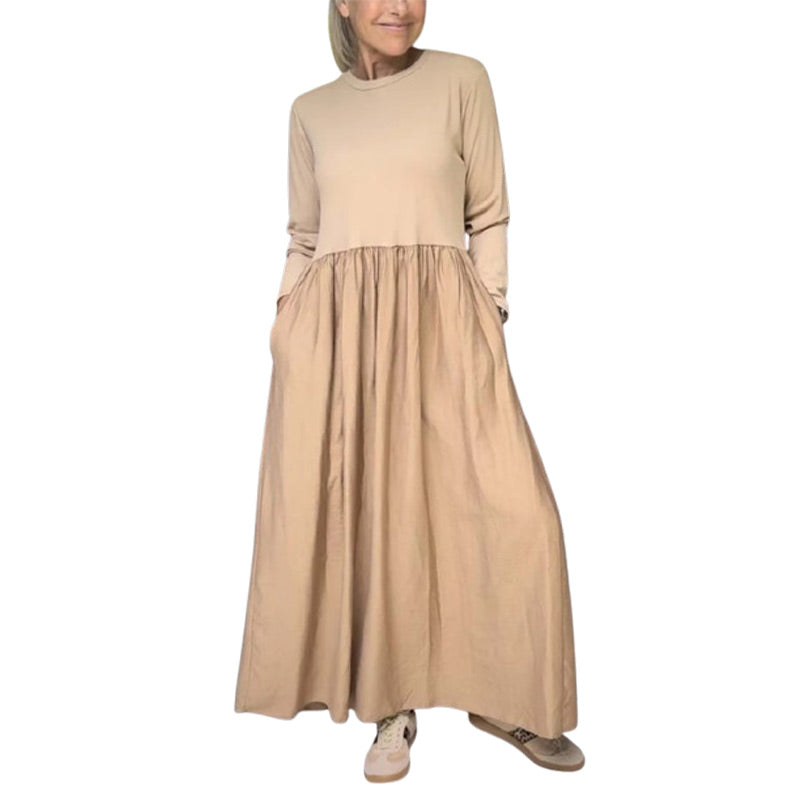 Damen Strick-Midi Kleid mit langen Ärmeln von Eliana