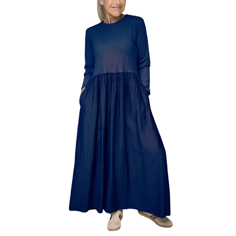 Damen Strick-Midi Kleid mit langen Ärmeln von Eliana