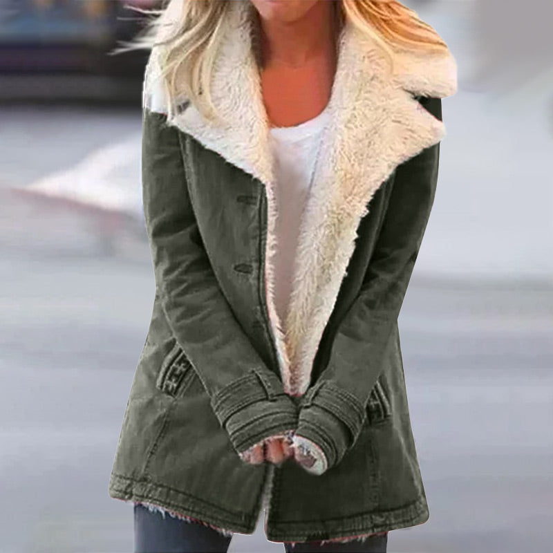 Krohn-e | Winterjacke mit Reverskragen für Damen