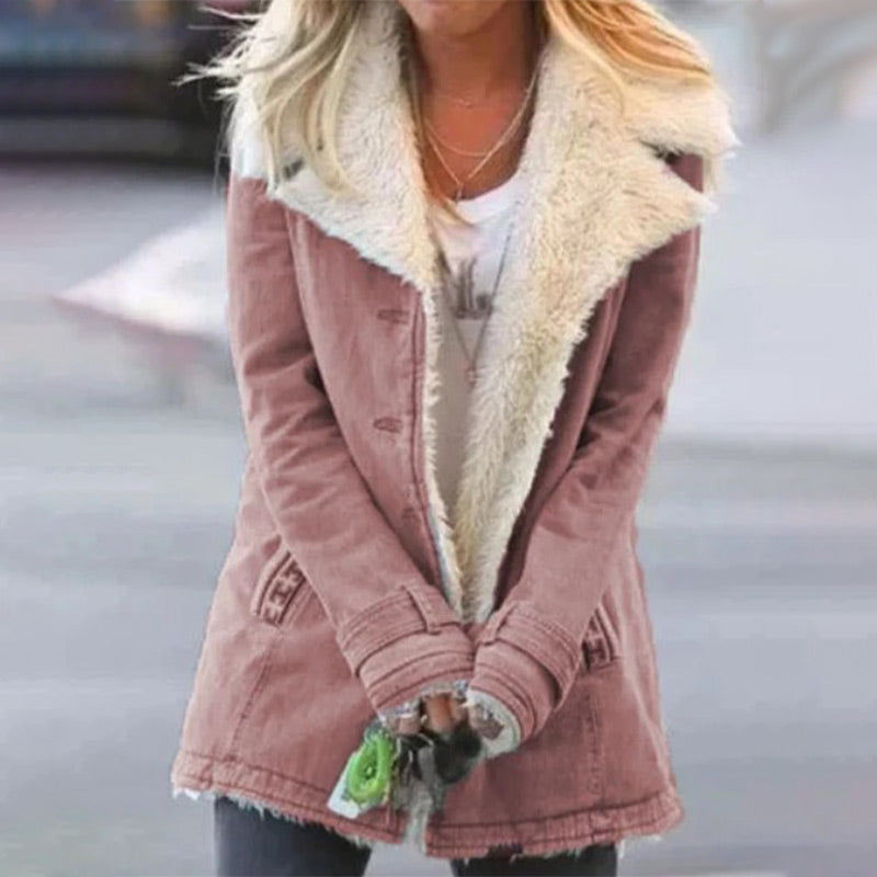 Krohn-e | Winterjacke mit Reverskragen für Damen