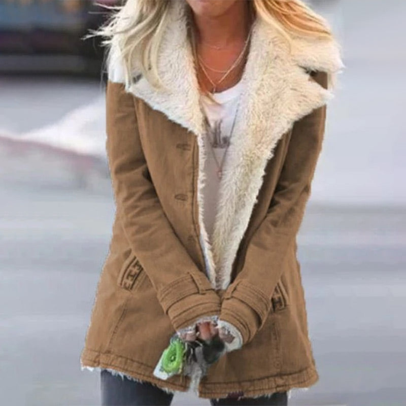 Krohn-e | Winterjacke mit Reverskragen für Damen