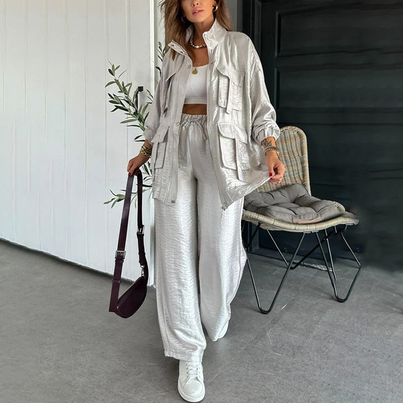 Hughes Damen Cargojacke & Hose im Oversize-Look