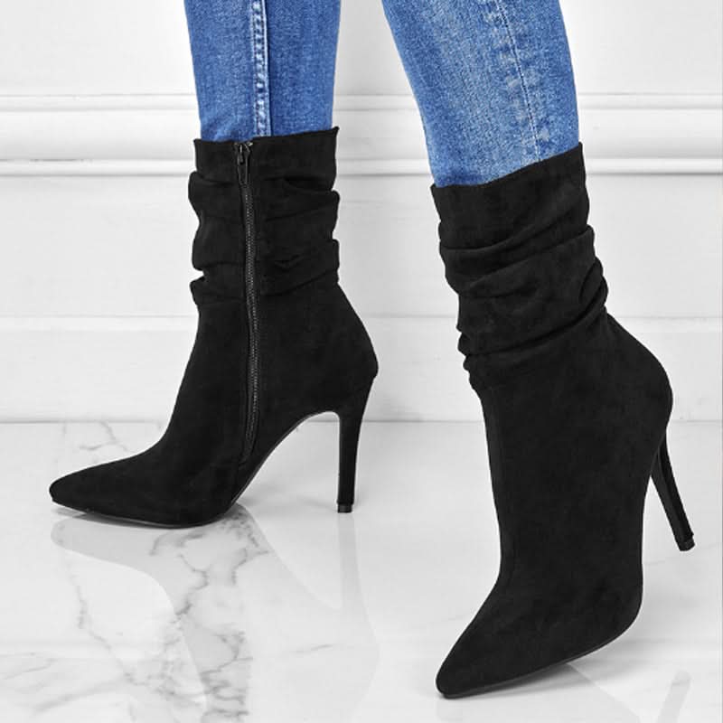 Krohn-e | Elegante Ankle Boots mit Hohem Absatz