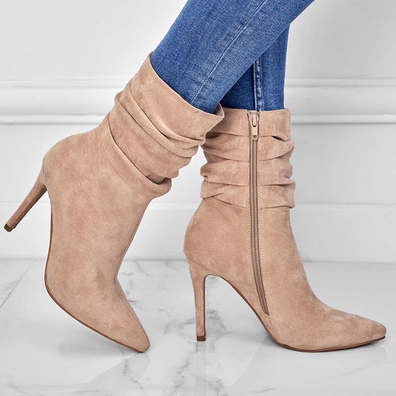 Krohn-e | Elegante Ankle Boots mit Hohem Absatz