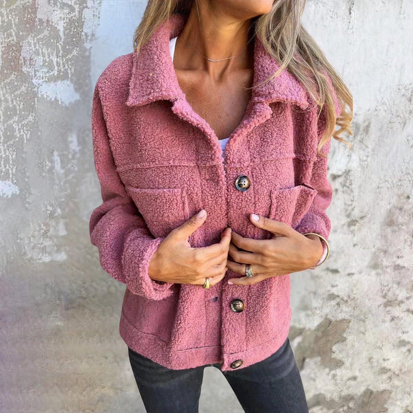 Krohn-e | Jacke Aus Weichem Teddy-Material - Marisol