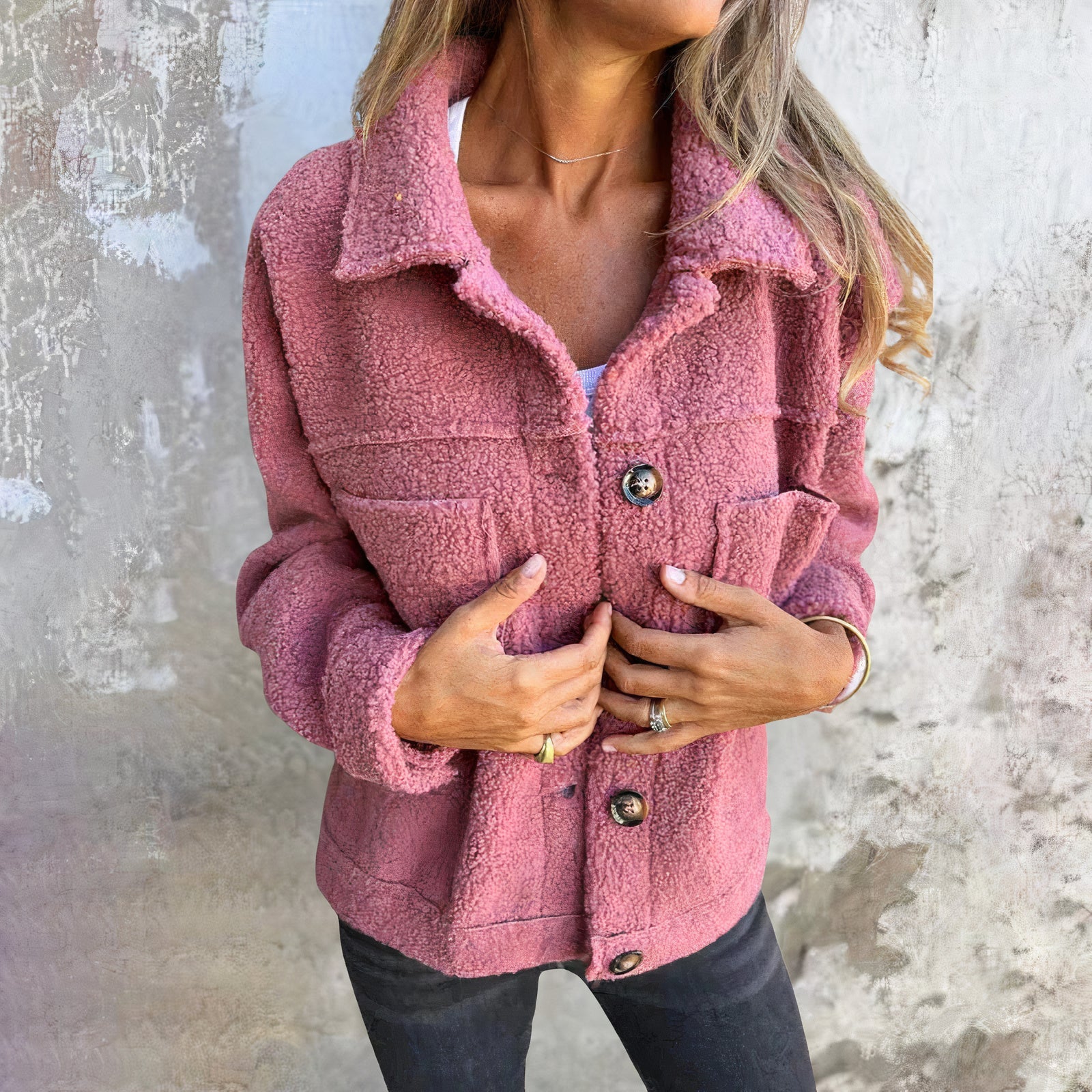 Krohn-e | Jacke Aus Weichem Teddy-Material - Marisol