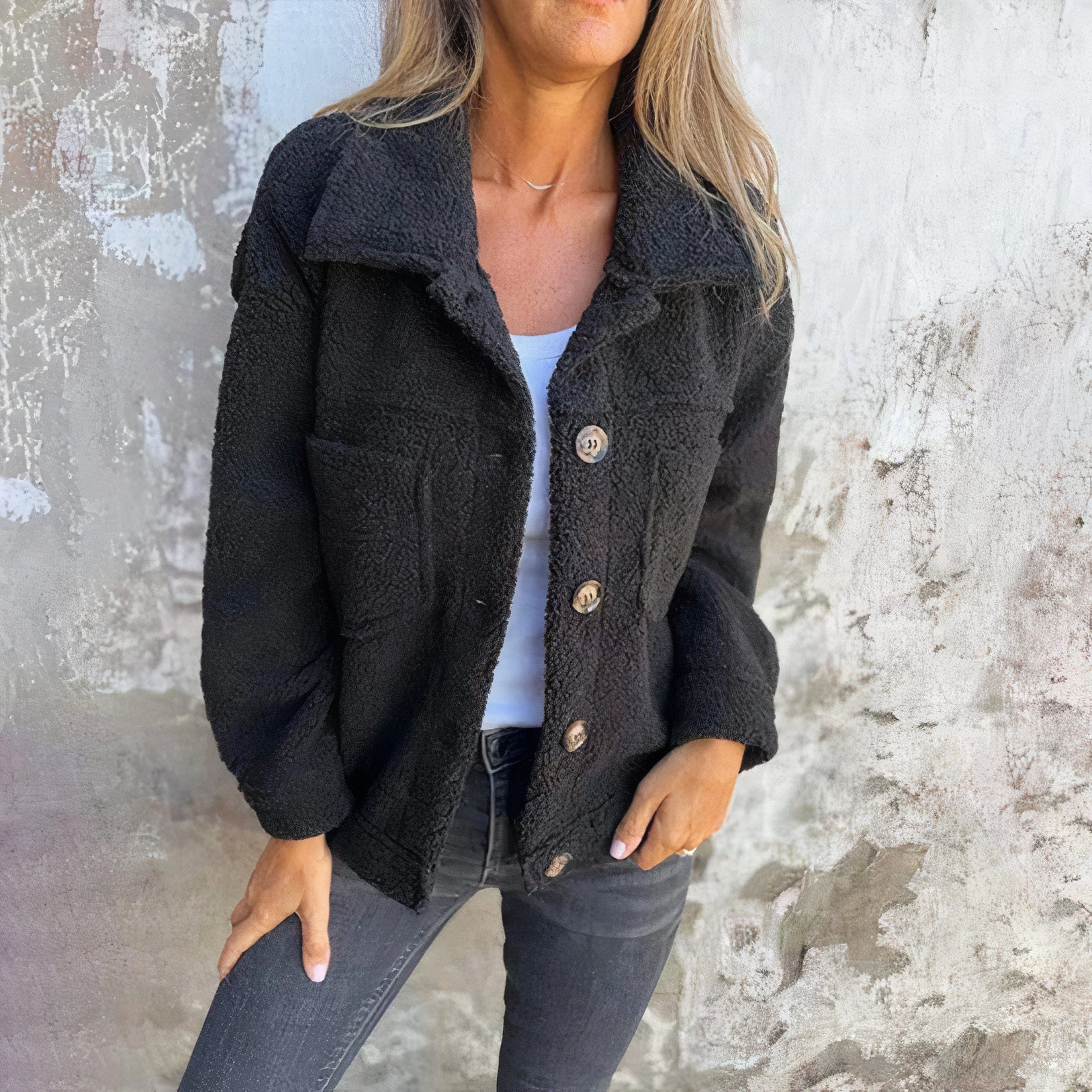 Krohn-e | Jacke Aus Weichem Teddy-Material - Marisol