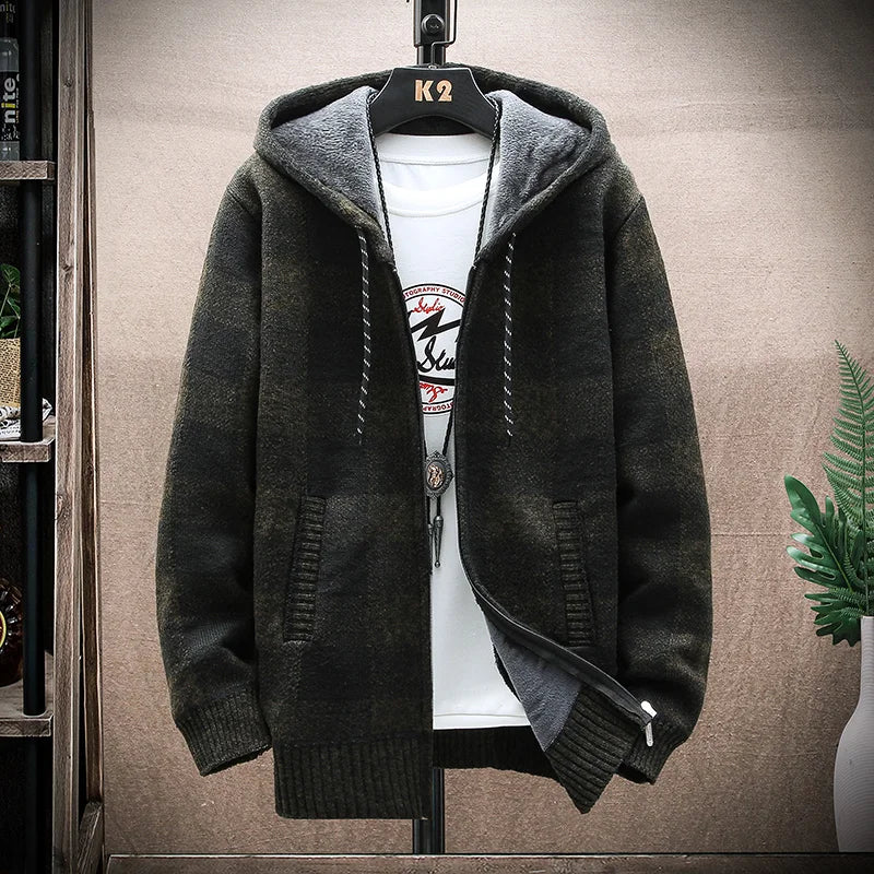 Moderne Karo-Winterjacke von Drevon
