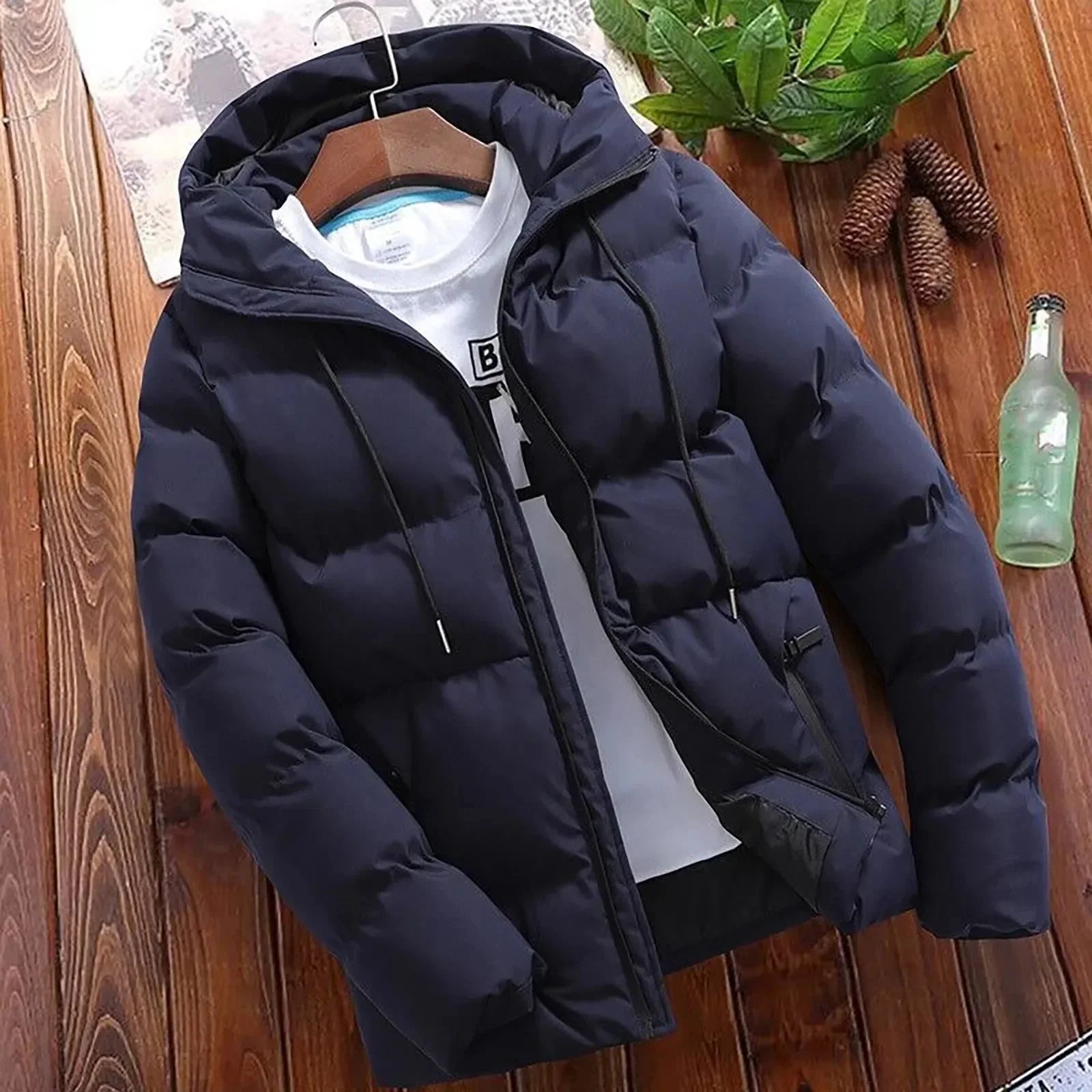 Herren Wintermantel mit Kapuze - Modell Erwin