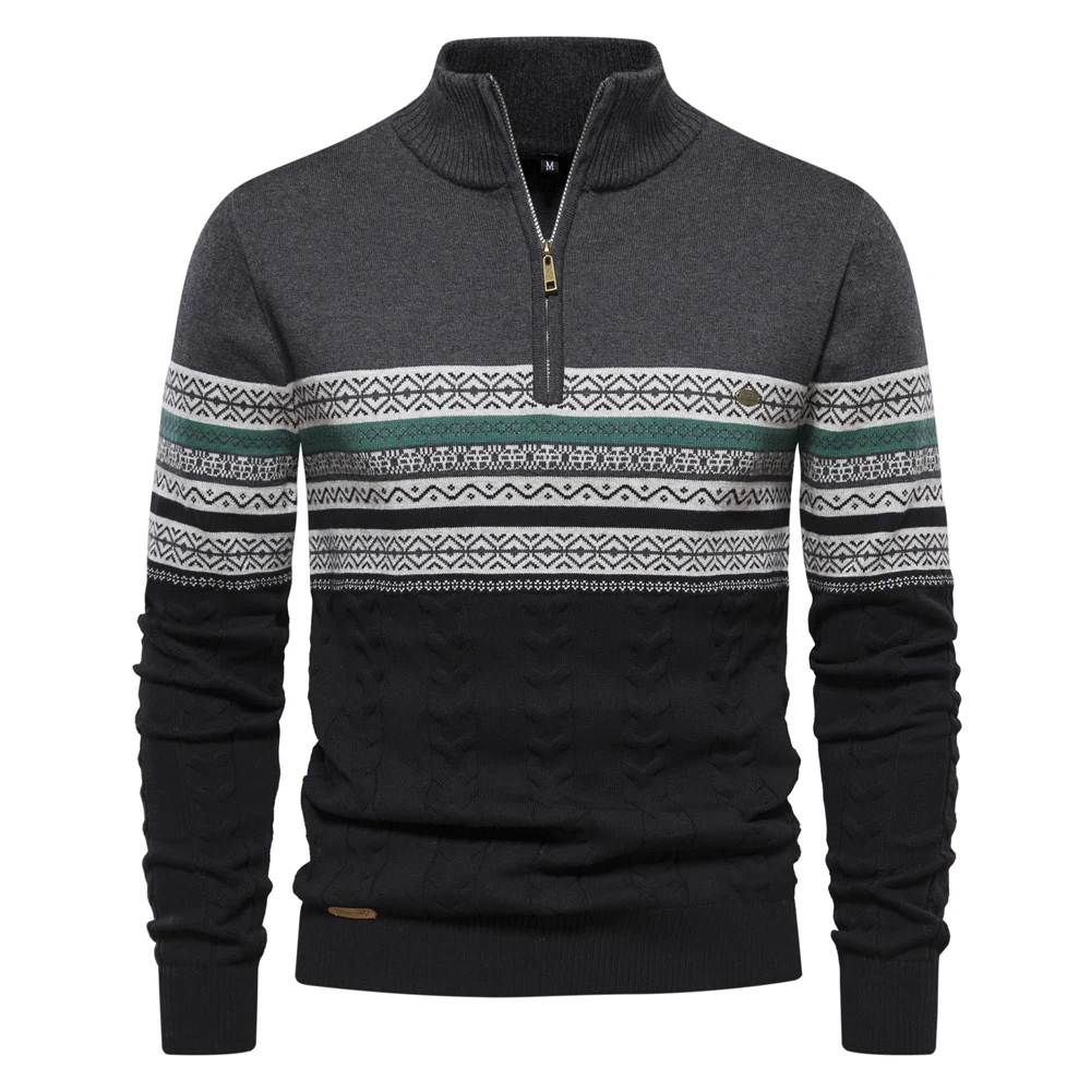 Raimar Herrenpullover mit Reißverschluss