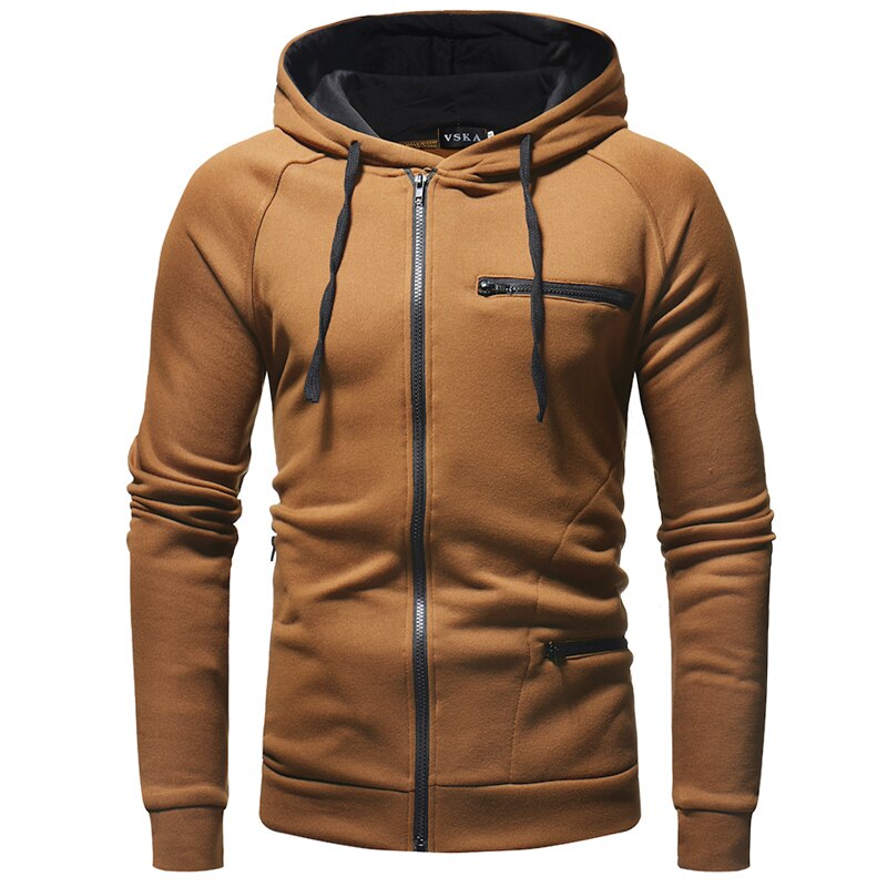 Maximilian: Klassischer Herren-Kapuzenpullover mit Reißverschluss