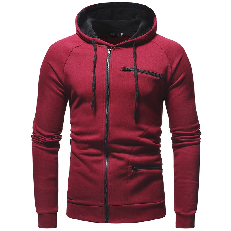 Maximilian: Klassischer Herren-Kapuzenpullover mit Reißverschluss