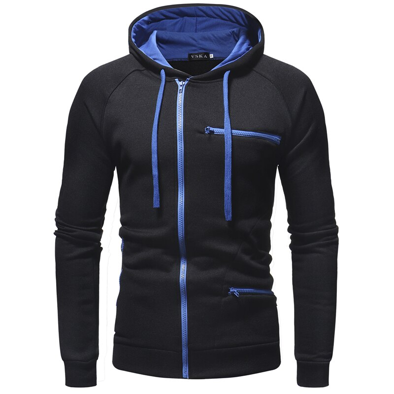 Maximilian: Klassischer Herren-Kapuzenpullover mit Reißverschluss