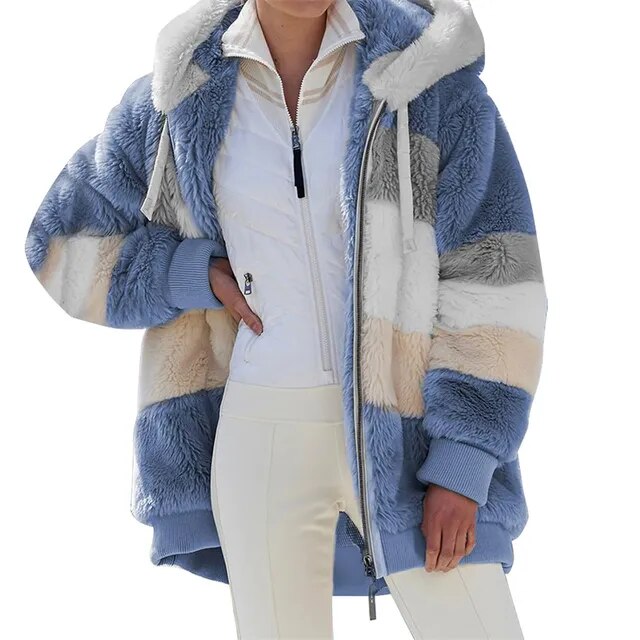 Modische Teddyjacke für Damen – Modell Karin