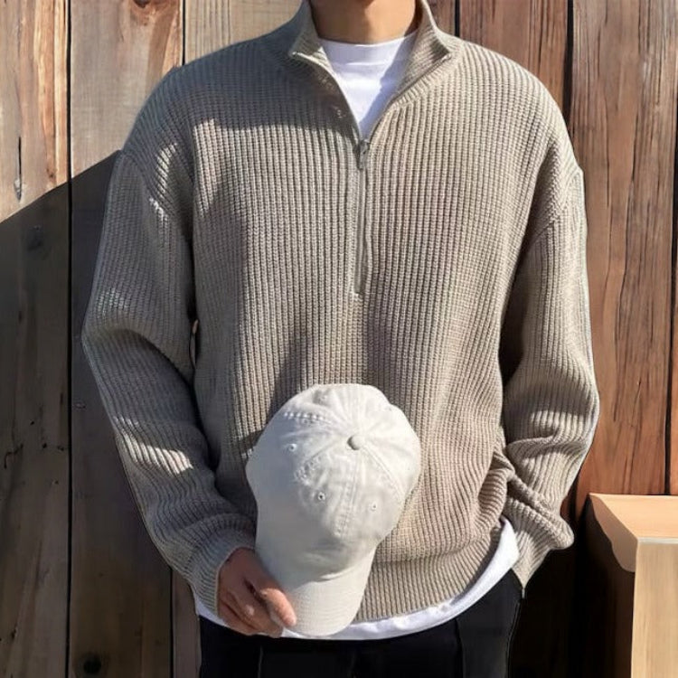 Herren-Pullover Henno: Stilvoller Pullover mit Reißverschluss