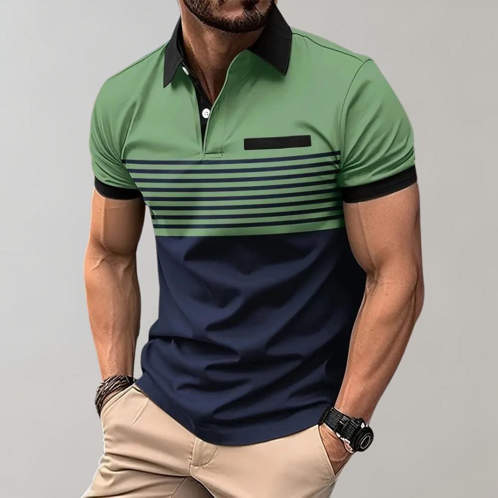 Sommerliches Poloshirt mit Streifen von Georgius