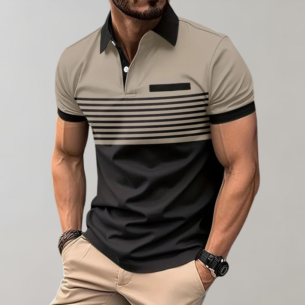 Sommerliches Poloshirt mit Streifen von Georgius