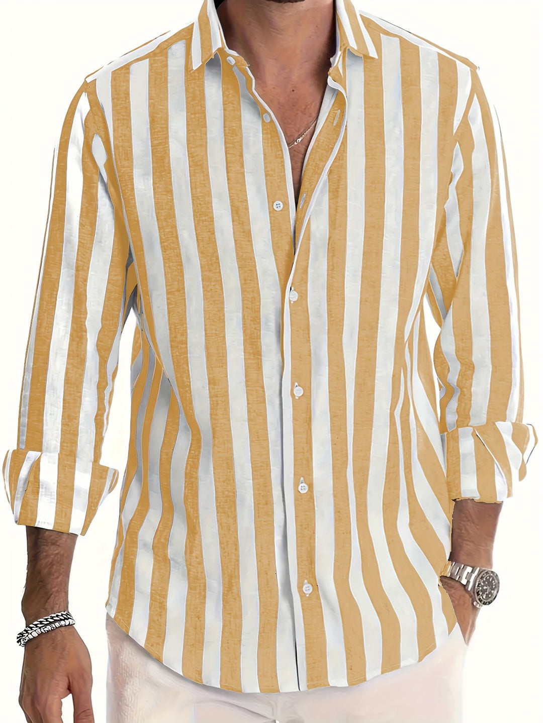 Modernes Herren-Langarm-Sommerhemd - Reynan