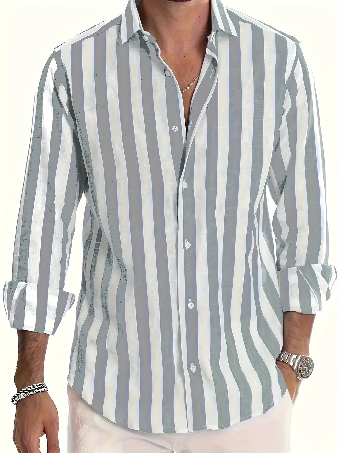 Modernes Herren-Langarm-Sommerhemd - Reynan