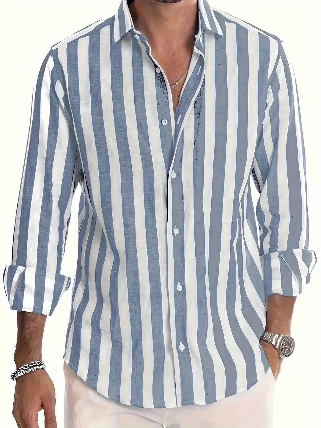 Modernes Herren-Langarm-Sommerhemd - Reynan