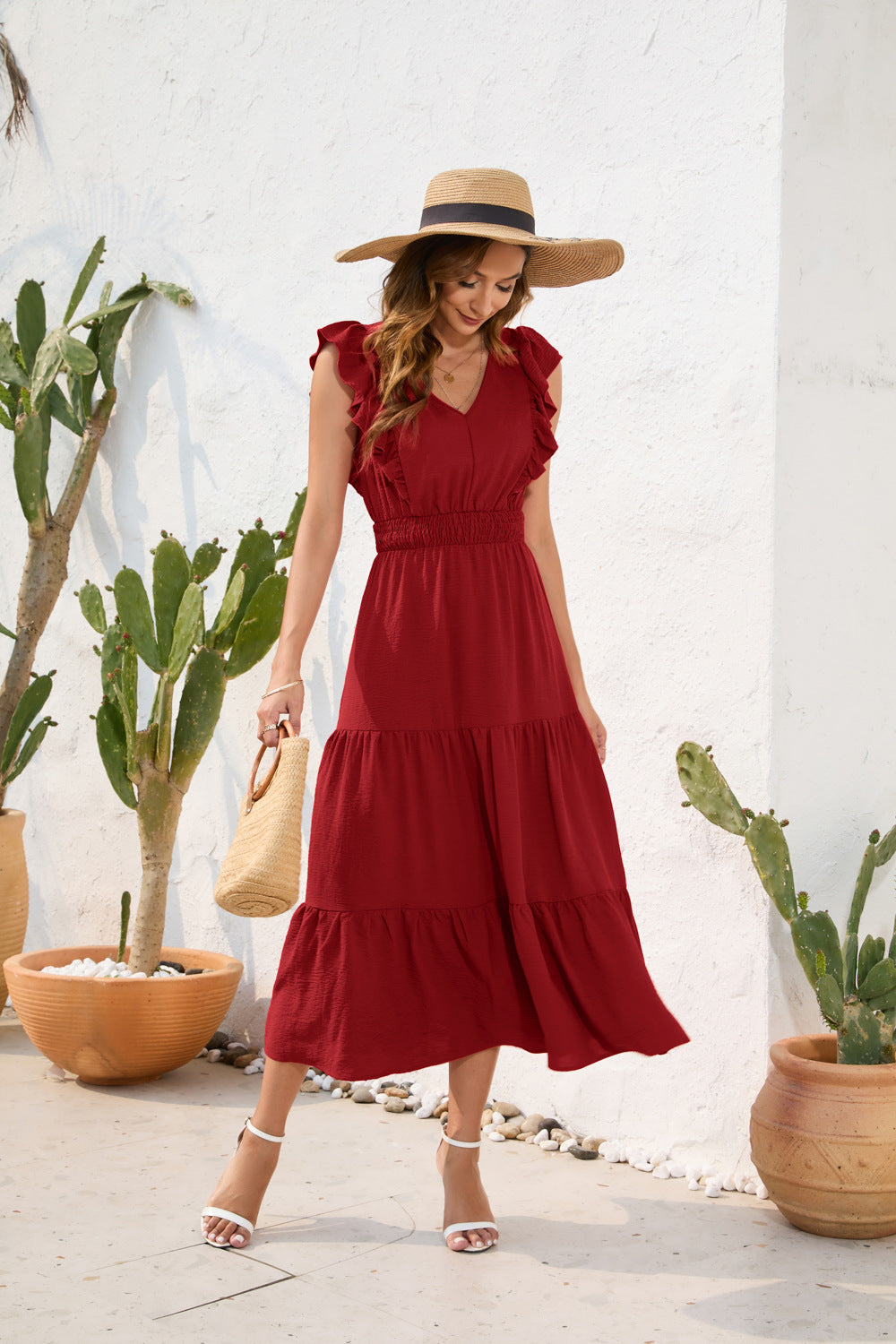 Entspanntes Midi-Kleid für Damen von Velisande