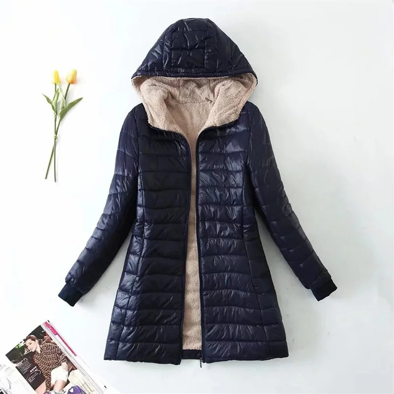 Krohn-e | Loose Fit Daunenjacke mit Kapuze - Lässig
