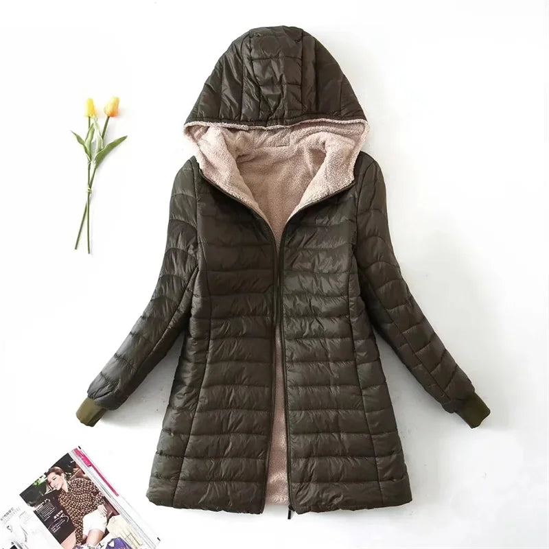 Krohn-e | Loose Fit Daunenjacke mit Kapuze - Lässig