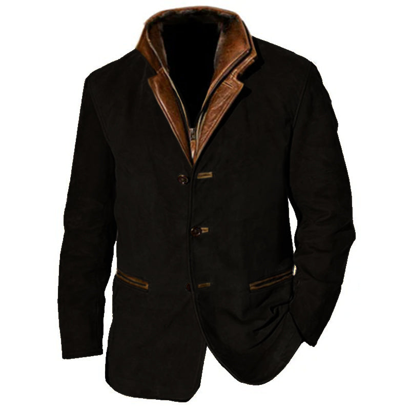 Krohn-e | Vintage Wildlederjacke für Herren