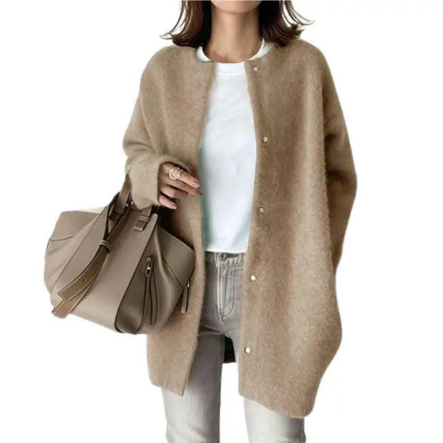 Krohn-e | Retro Strick-Cardigan - Vintage-inspirierte gemütliche Schicht