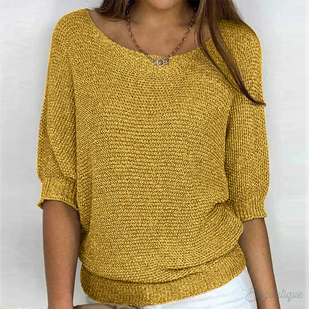 Krohn-e | Schlichter Eleganter Pullover für Alltag und Büro