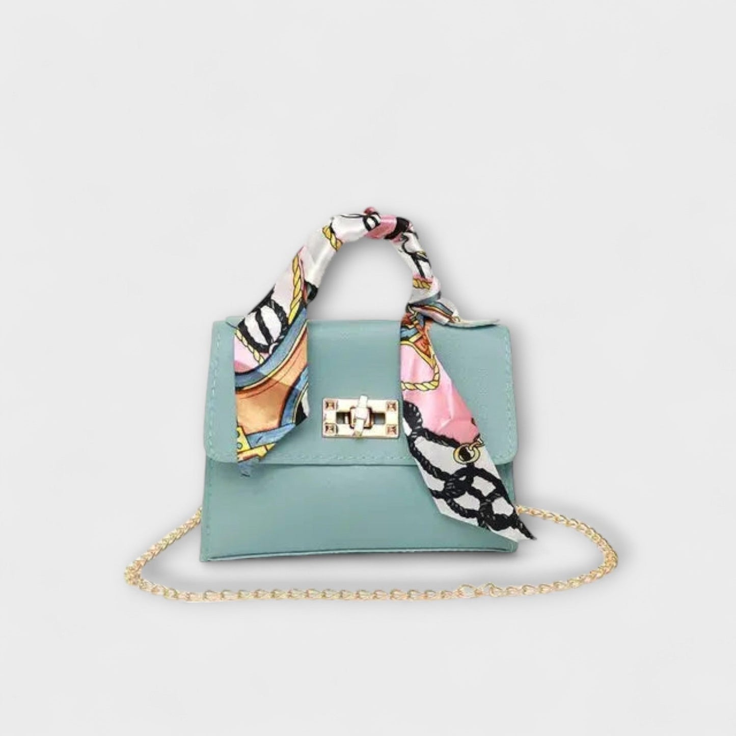KROHN-E Damen Handtasche Strukturiert Elegant Abnehmbare Kette