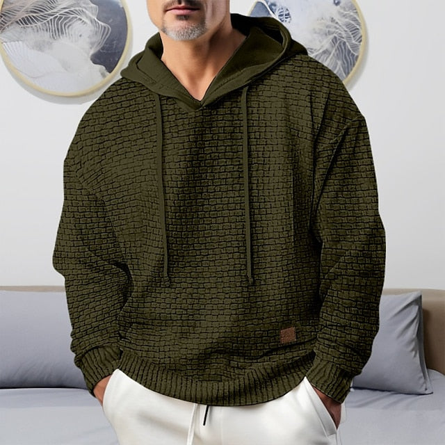 Fudus: Bequemer Langarm-Kapuzenpullover mit verstellbarer Kapuze