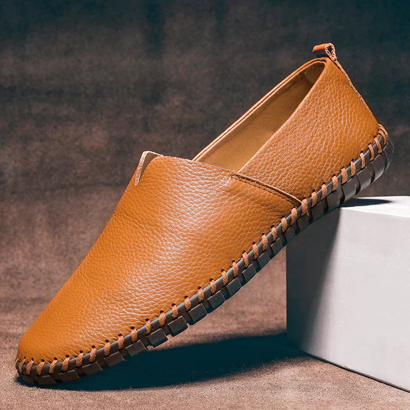 Edle Herren-Loafer aus echtem Leder - Matt