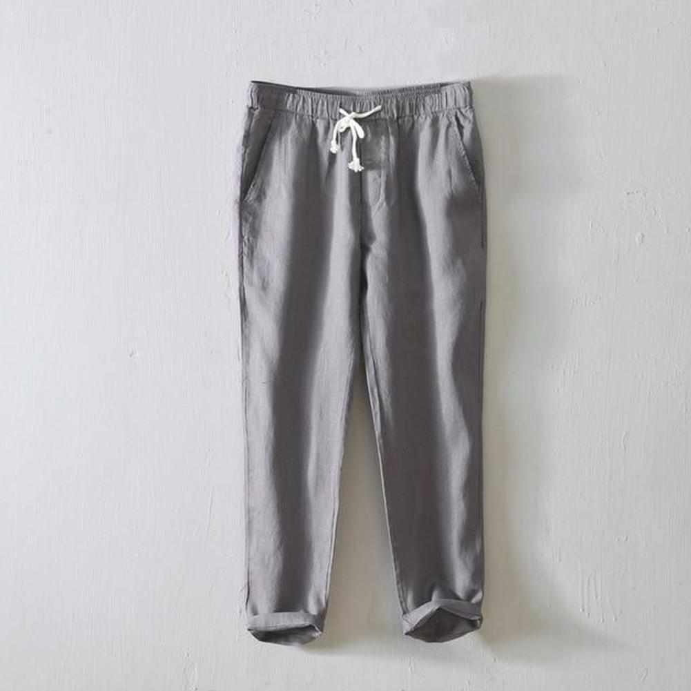 Relaxed Linen Trousers, Hyacinth North Royal