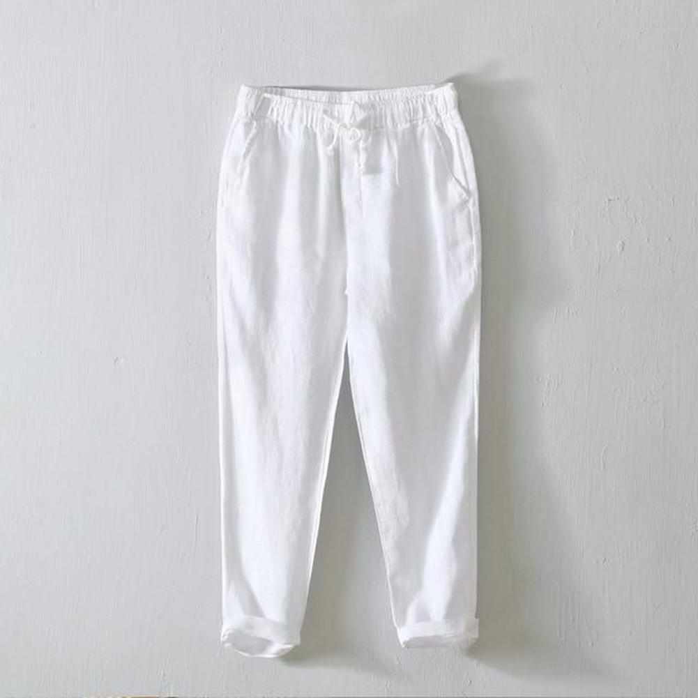 Relaxed Linen Trousers, Hyacinth North Royal
