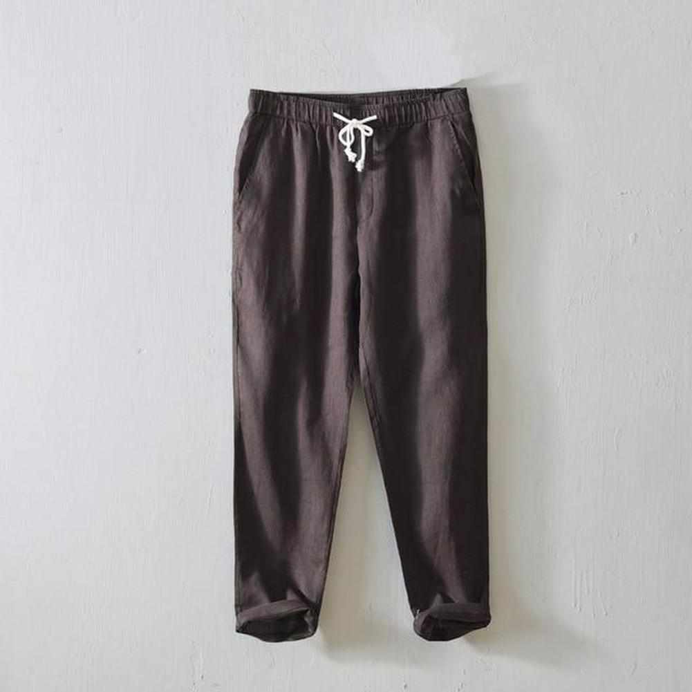 Relaxed Linen Trousers, Hyacinth North Royal