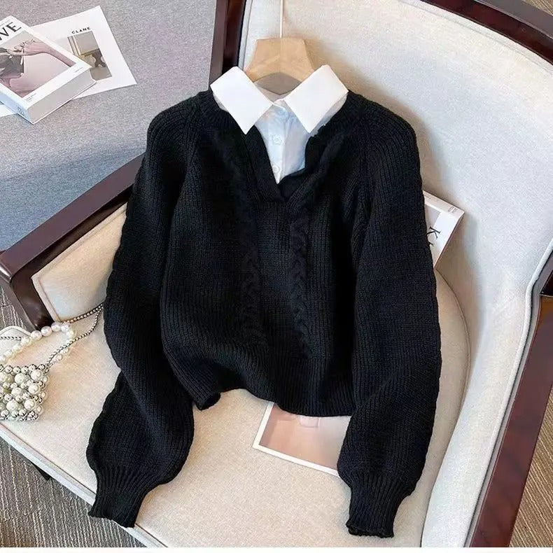 Krohn-e | Strickpullover Im Retro Modestil