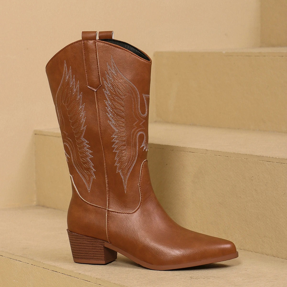 Krohn-e | Bestickte Western Cowboy Stiefel