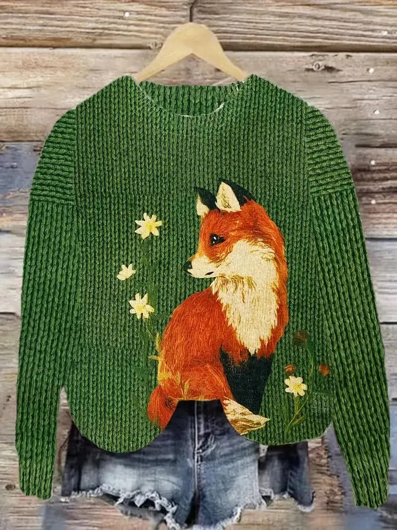 Krohn-e | Bedruckter Pullover für Damen