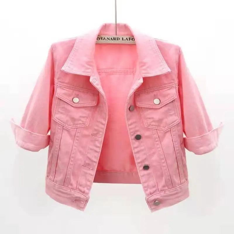 Krohn-e | Damen Jeansjacke mit Klassischer Passform