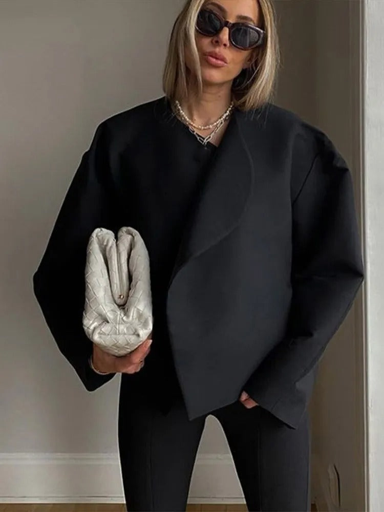 Krohn-e | Lockere Kurze Wolljacke