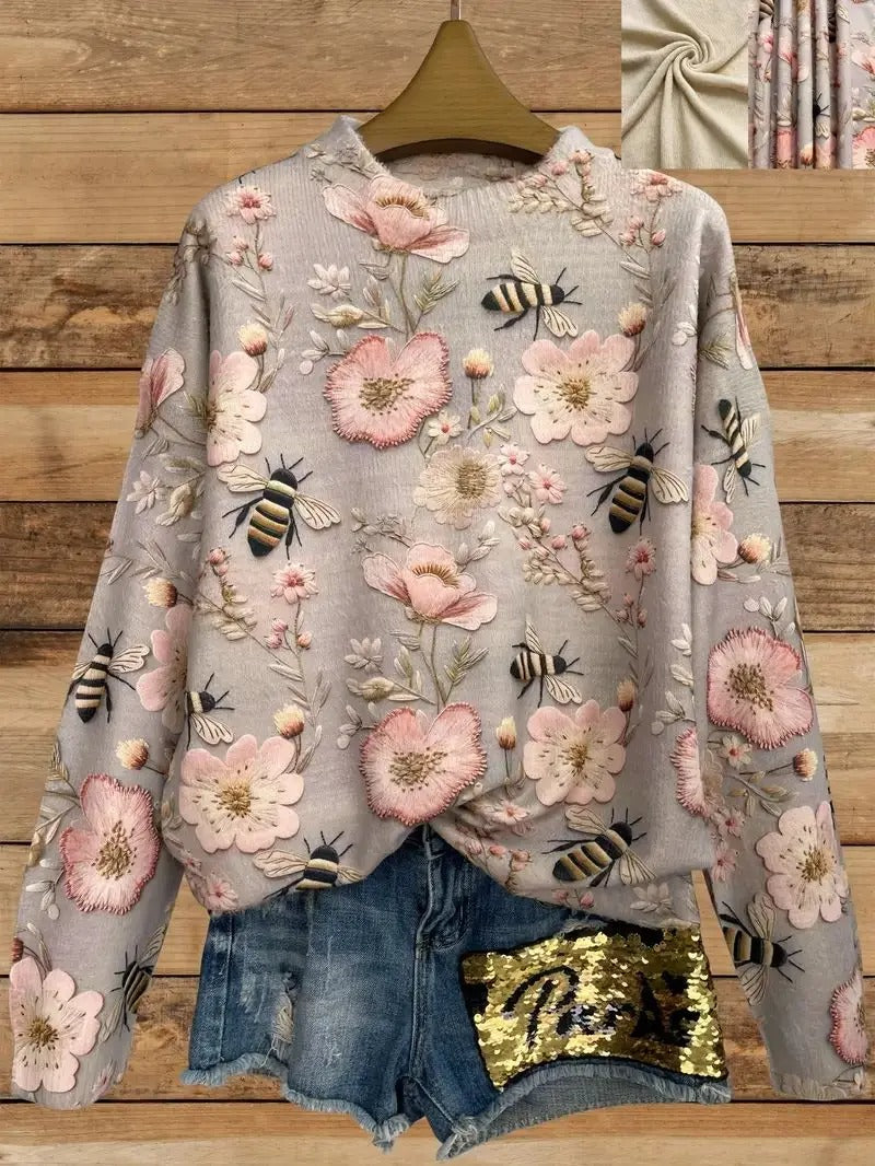 Krohn-e | Bedruckter Pullover für Damen