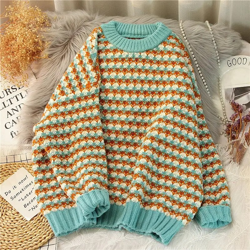 Krohn-e | Lockere O Ausschnitt Pullover