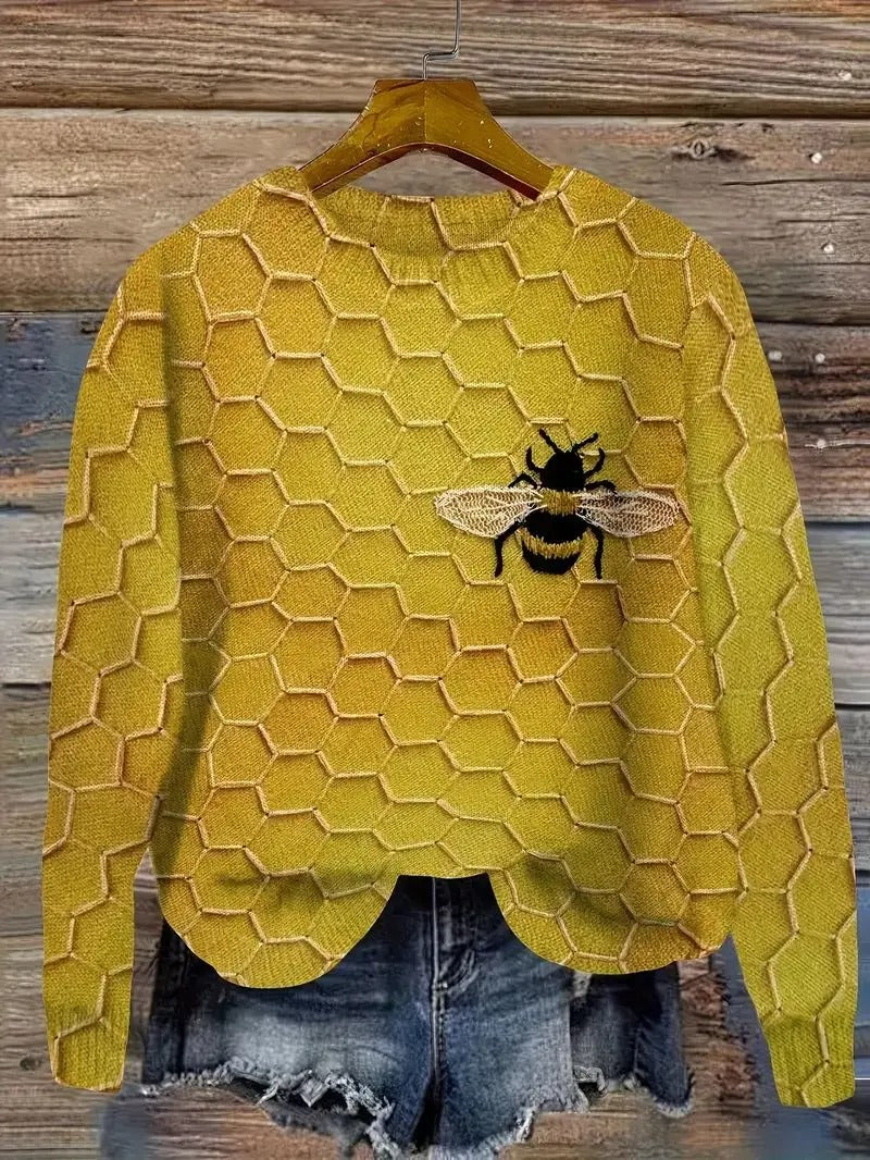 Krohn-e | Bedruckter Pullover für Damen