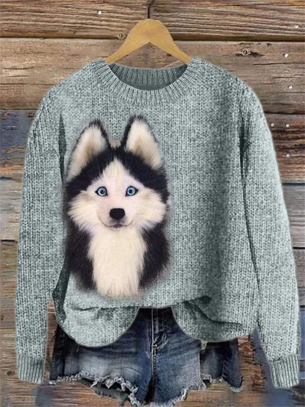 Krohn-e | Bedruckter Pullover für Frauen